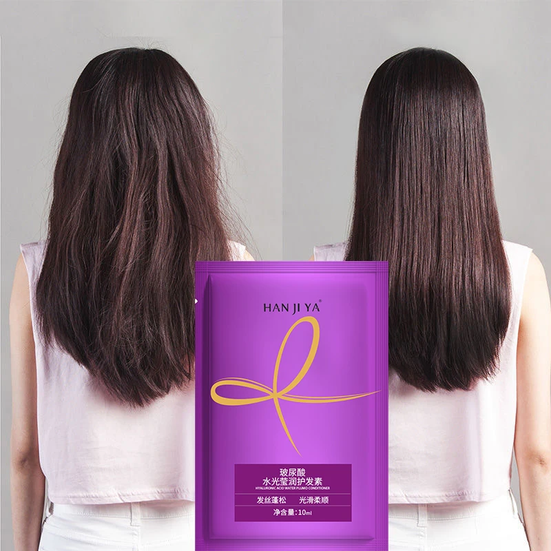 1/10 Stück Lila Reparatur-Haarmaske, Keratin, tief nährend, trocken, kraus, beschädigte Behandlung, Kollagen, magisch, 5 Sekunden, weiche, glänzende Pflege Image