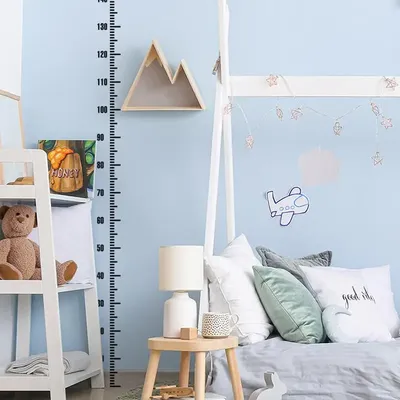 Wandhöhenmesslineal Aufkleber für Kinderhöhe Wandaufkleber Höhentabelle Wandaufkleber für Kinder Schlafzimmer Wanddekoration Image