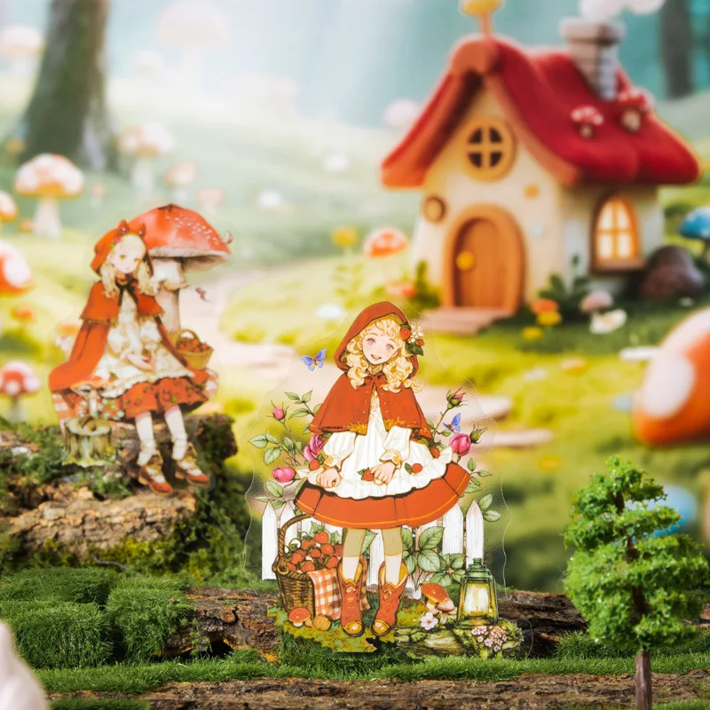 1 Packung/3er-Pack Märchen-Aufkleber-Set, Handbuch, Dekoration, Abenteuer-Serie, Märchen-Thema, 10 Stück/Packung, Collage, PET Image