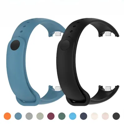 Das Silikonarmband mit Metallschnappschnalle ist für das Xiaomi Sports Mi Band 8/9 NFC Sport-Gummiarmband geeignet Image