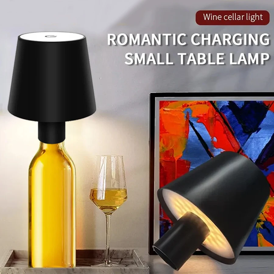 Wiederaufladbare LED-Tischlampe, Touch-Sensor, Schreibtischleuchte, 3-farbig, dimmbar, für Wohnzimmer, Schlafzimmer, Bar, Abendessen, Club, Dekoration, Beleuchtung