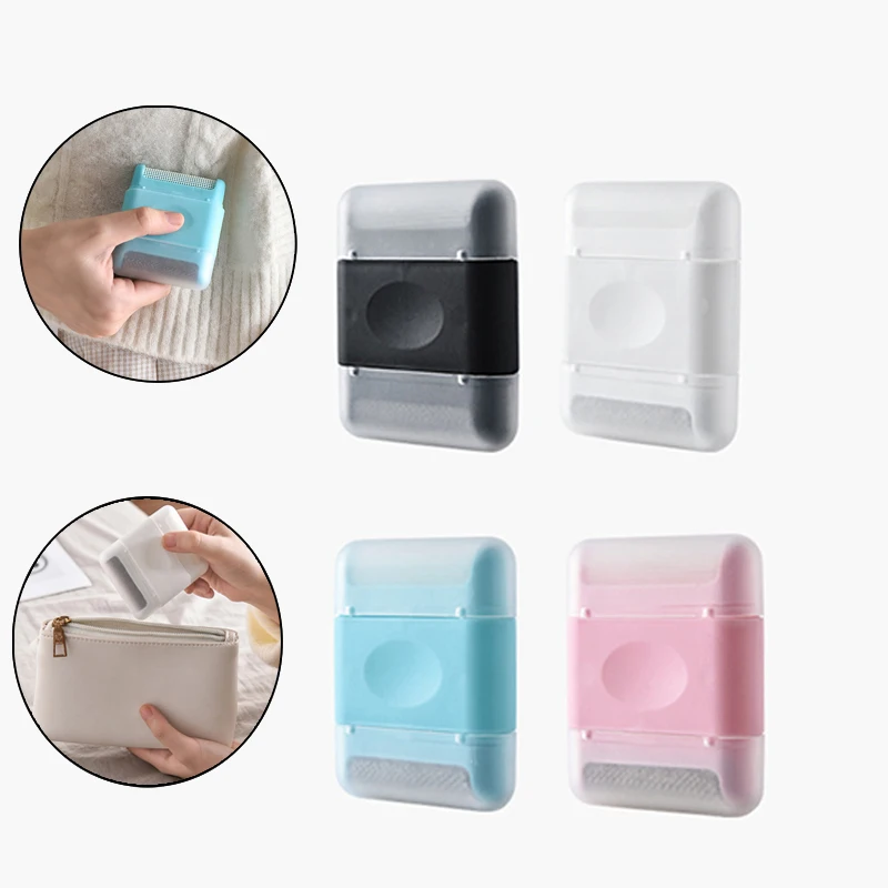 Tragbarer Mini-Fusselentferner, manueller Doppelkopf-Epilierer, Pullover, Kleidung, Rasierer für die tägliche Reise, Sofa, Teppich, Wäsche, Reinigungswerkzeug Image