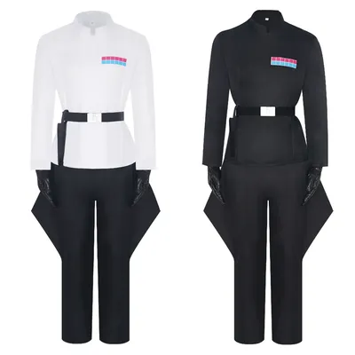 Erwachsene Film Guerre Stellari Imperial Officer Kostüm Rogue Cosplay Uniform Tops Hosen Umhang Anzug Männer Halloween Party Outfits Image
