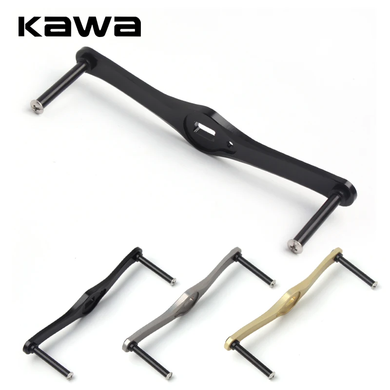 Kawa Neue Rolle Gerade Griff Legierung Aluminium Hand Ohne Knopf Für D/A/S Baitcasting Loch Größe 7*4/8*5mm Länge 110/100/90mm DIY