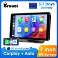 Autoradio portatile da 7 pollici Wireless CarPlay Android Auto WIFI Lettore video multimediale Sistema intelligente per auto con telecamera posteriore