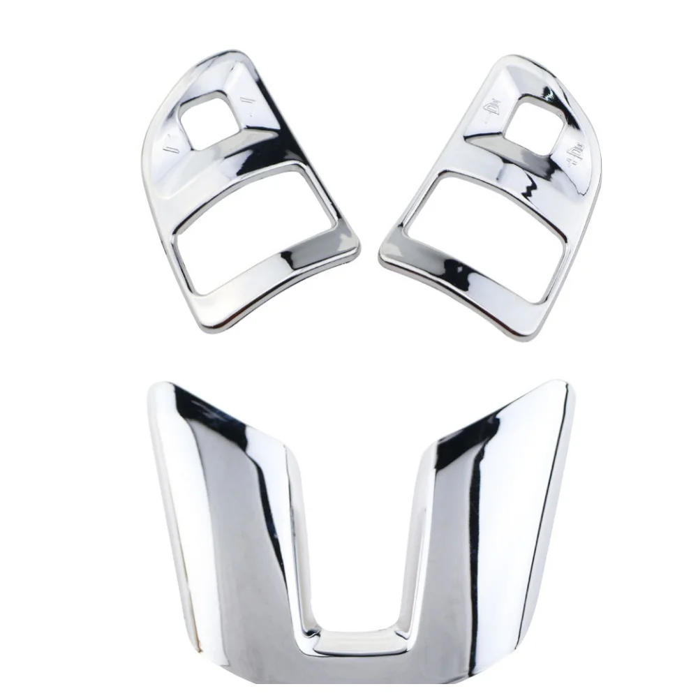 Auto Lenkrad Pailletten Dekoration Trim für Kia Sportage 3SL 2012-2015 ABS Chrom Aufkleber Abdeckung Innen Zubehör Image