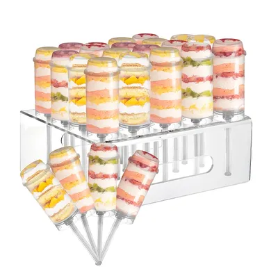 5 Stück Kuchen-Push-Pop-Behälter mit Deckel, wiederverwendbare Cake-Push-Pops, vielseitige Push-Pop-Kuchenbehälter, Party-Dekoration
