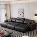 Canapés italiens en cuir véritable de luxe 3 places noir siège d'amour canapé électrique maison canapé inclinable pour meubles de maison Wohnzimmer