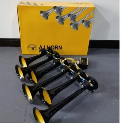 Six Tube Thirty-six Tone Car Music Horn Truck Electronic Control Metal Tube Music Air Horn with Button