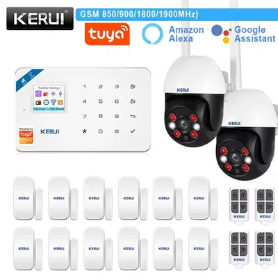 KERUI W181 WIFI Intelligente Alarm Tuya Smart Home Alarm Sicherheit Schutz GSM Einbrecher Alarm für Haus Motion Sensor Detektor
