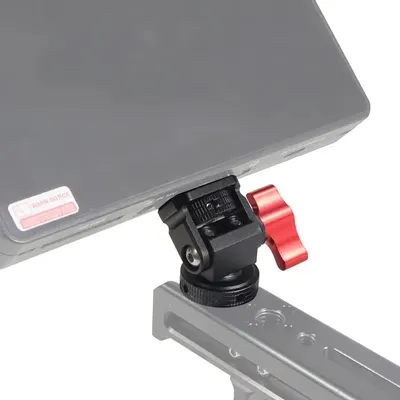 Monitorhalterung 180 ° Neigung 360° ° Rotationshalter 1/4" ARRI Cold Shoe Mount für GoPro Insta360 DSLR Cinema Camera Mic Light Bracket