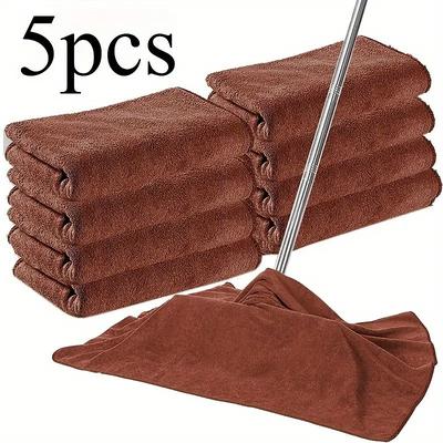 5-Pack Quick-Dry Microfiber Cleaning Cloths – Lint-Free, Reusable Towels for Mop, Windows, Living Room, Bedroom, Outdoor, Bathroom Kitchen – Hypoallergenic Textiles