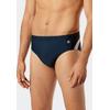 Badeslip SCHIESSER "Nautical Active", Herren, Gr. 6, N-Gr, 801, blau, Gewirkt, Obermaterial: 82% Polyamid, 18% Elasthan, casual, Badehosen, mit komfortablem Innenslip, Bindekordel