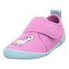 Hausschuh SUPERFIT "VENTI WMS: Weit", Kinder, Gr. 34, pink, mint einhorn, Polyester, casual, Schuhe, Barfußschuh mit Klettverschluss, Größenschablone zum Download