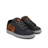 Sneaker DC SHOES "Net", Gr. 7,5(40), grau (grau, schwarz, orange), 52.5% Leder, 47.5% Synthetikmaterial, Schuhe
