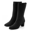 Stiefelette LASCANA "Sock-Boot, Schlupf-Stiefel, Ankle Boots", Damen, Gr. 40, schwarz, Obermaterial: 100% Textilmaterial. Futter: 100% Textilmaterial. Decksohle: 100% Lederimitat. Laufsohle: 100% Synthetik, unifarben, modisch, Schuhe, aus...