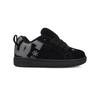 Sneaker DC SHOES "Court Graffik Se", Kinder, Gr. 12(29), schwarz (schwarz, schwarz, grau), 87, 6% Leder, 12% Synthetik, 0, 4% Polyester, Schuhe