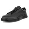 Sneaker ECCO "ECCO Move M", Herren, Gr. 43, schwarz, Leder, sportlich, Schuhe, Halbschuh, Freizeitschuh, Schnürschuh mit softem Schaftrand