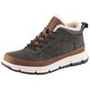 Sneaker BUGATTI, Herren, Gr. 40, braun, Lederimitat, sportlich, Schuhe, High Top Sneaker, Schnürboots mit modischer Profilsohle, Warmfutter