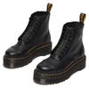 Schlupfboots DR. MARTENS "Sinclair", Damen, Gr. 42, schwarz, Leder, casual, Schuhe, Plateauboots, Chunky Boot mit modischem Reißverschluss