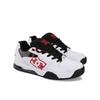 Sneaker DC SHOES "Versatile", Gr. 13(47), bunt (weiß, schwarz, rot), 50.71% Leder, 37.83% Synthetikmaterial, 11.46% Polyester, Schuhe