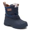 Winterstiefel BISGAARD "pixie", Kinder, Gr. 24, blau (navy), Leder, Synthetik, Textil, sportlich, Schuhe, Klettstiefel mit Lammwolle, Größenschablone zum Download