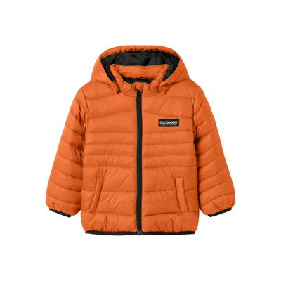 Outdoorjacke NAME IT "NMMMARBLE JACKET PB", Jungen, Gr. 116, orange (celosia orange), Web, Obermaterial: 100% Nylon, unifarben, casual, regular fit normal, Langarm, Jacken Image