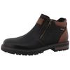 Bikerboots ROMIKA, Herren, Gr. 45, braun (schwarz, braun), Lederimitat, casual, Schuhe, Bikerboots, Stiefelette mit Reißverschluss