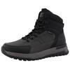 Winterboots ROMIKA, Herren, Gr. 46, schwarz (schwarz, grau), Lederimitat, casual, Schuhe, Schnürboots, Trekkingstiefel mit Reißverschluss