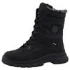 Winterboots ROMIKA, Damen, Gr. 42, schwarz, Lederimitat, sportlich, Schuhe, Schnürboot, Snowboot mit Warmfutter