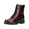 Schnürstiefelette GABOR COMFORT "Gabor Comfort Stiefelette Leder", Damen, Gr. 37,5, rot lack, Leder, casual, Schuhe