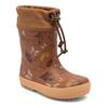 Gummistiefel BISGAARD "thermo", Kinder, Gr. 33, beige fallen leaf braun, Gummi, Basic, Schuhe, Boots mit Lammwolle, Größenschablone zum Download