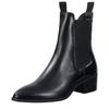 Stiefelette GANT "St Broomly", Damen, Gr. 38, schwarz, Leder, unifarben, elegant, Schuhe, Business Stiefel in spitzer Form mit Blockabsatz