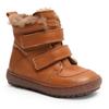 Lauflernschuh BISGAARD "storm lamb", Kinder, Gr. 28, braun (cognac), Leder, Basic, Schuhe, Babyschuh mit Lammfell, Größenschablone zum Download