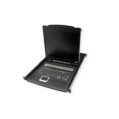ATEN CL1308N KVM-Switch, 48cm TFT, VGA, PS/2-USB, 8 Port, FR-Layout Image