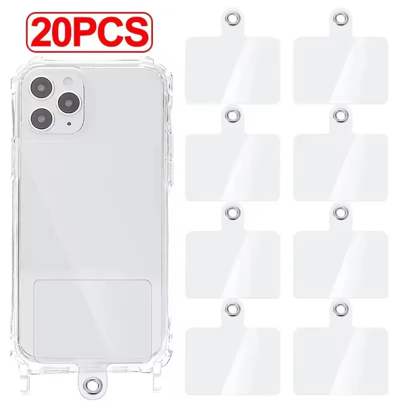 Tragbare Anti-Fall-Telefon-Lanyard-Karten, austauschbare, flexible Tether-Tabs, transparente Handyhülle, Pandent-Dichtung für iPhone Image