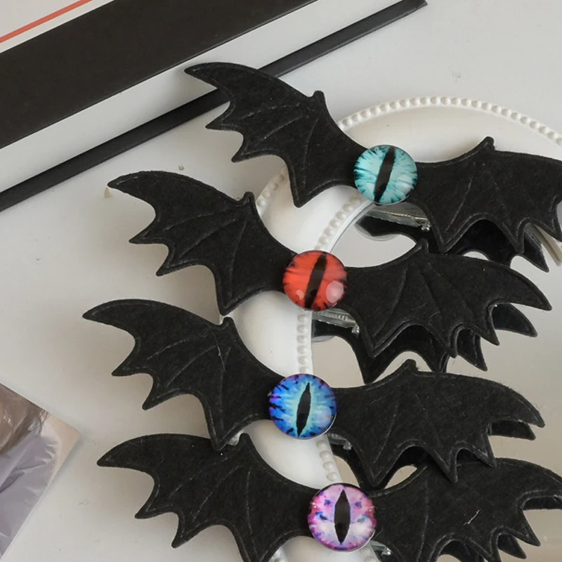 Teufelsauge Fledermausflügel 3D Haarspange Gothic Punk Cosplay Zubehör Lolita Super Fee Pony Clip Dunkle Haarnadel