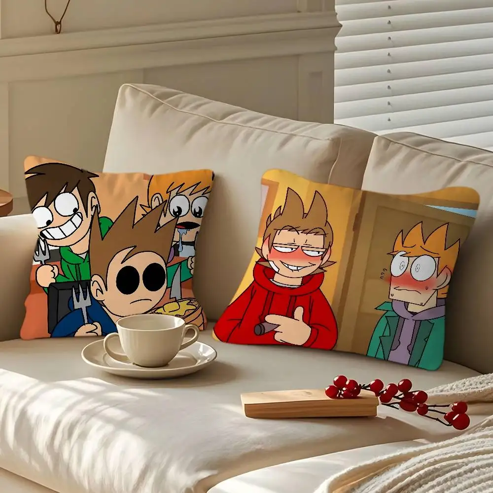 E-EDDSWORLD Cartoon Animation Stich Lucky Dragon Kissenbezug Sofa Kissenbezug Home Room Dekoration Kinder Geschenk Image