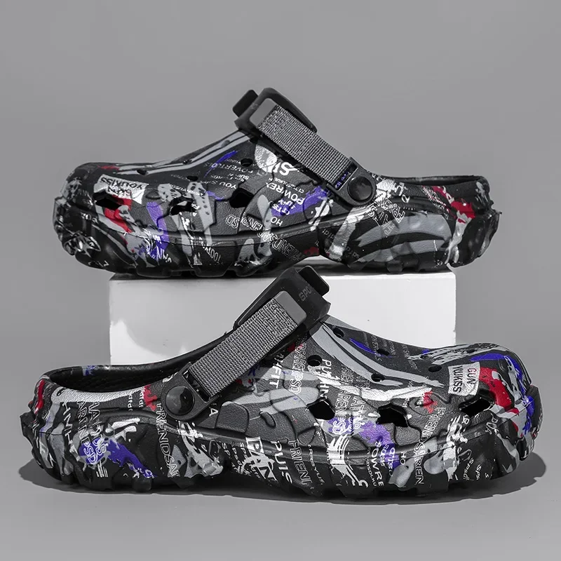 Plus Größe 47 Sommer Männer Sandalen Clogs Outdoor Garten Clogs Loch Schuhe Männliche Casual Schuhe Wasser Schuhe Komfort Hause Weiche Hausschuhe