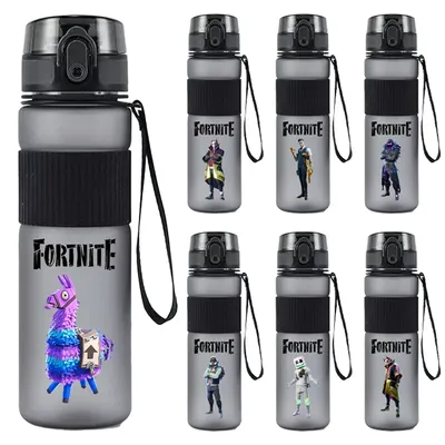 New 550ml Fortnites Water Bottles Cartoon Game Figure Printed Water Bottle Boys Summer Sports Water Bottles Kids Birthday Gifts
