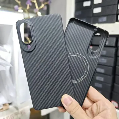Magnetische Aramidfaser-Handyhülle für Samsung Galaxy S25 Edge, echte Kohlefaser-Hülle für Magsafe Galaxy S25 Edge, Luxushülle