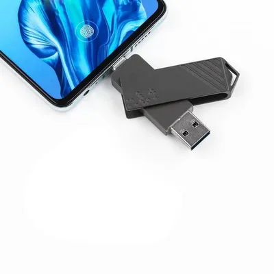 Typ-C Metall 2 in 1 OTG 128 GB 64 GB Pendrive Hochgeschwindigkeits-USB-Flash-Laufwerk OTG Pen Drive 16 GB 8 GB 2 in 1 Typ C OTG USB-Flash-Laufwerk Image
