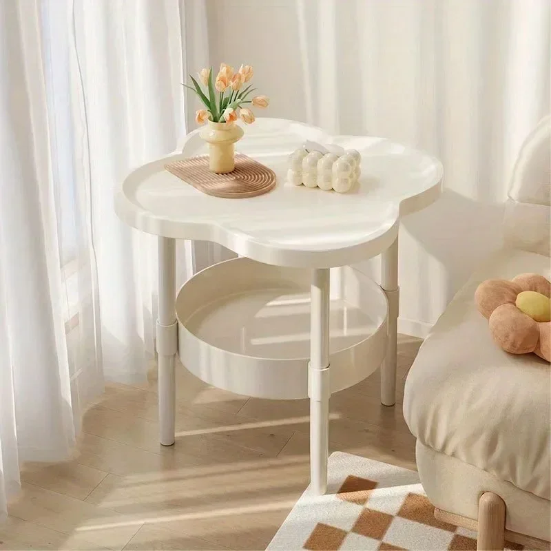 Robuster Couchtisch, Schlafzimmer-Beistelltisch, Nachttisch, moderner, einfacher kleiner Teetisch, multifunktionales Lagerregal, kleiner Schreibtisch