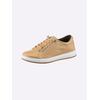 Sneaker ANDREA CONTI, Damen, Gr. 37, braun (camel), Leder, Rindsleder, Glattleder, modisch, Schuhe