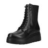 Schnürstiefelette NERO GIARDINI "Nero Giardini Stiefelette Leder", Damen, Gr. 37, schwarz, Leder, casual, Schuhe