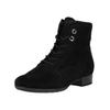 Schnürstiefelette GABOR COMFORT "Gabor Comfort Stiefelette Leder", Damen, Gr. 37,5, schwarz, Leder, casual, Schuhe