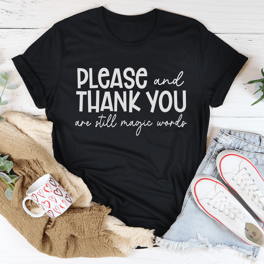 Please And Thank You Tee XL Heather Prism Peach