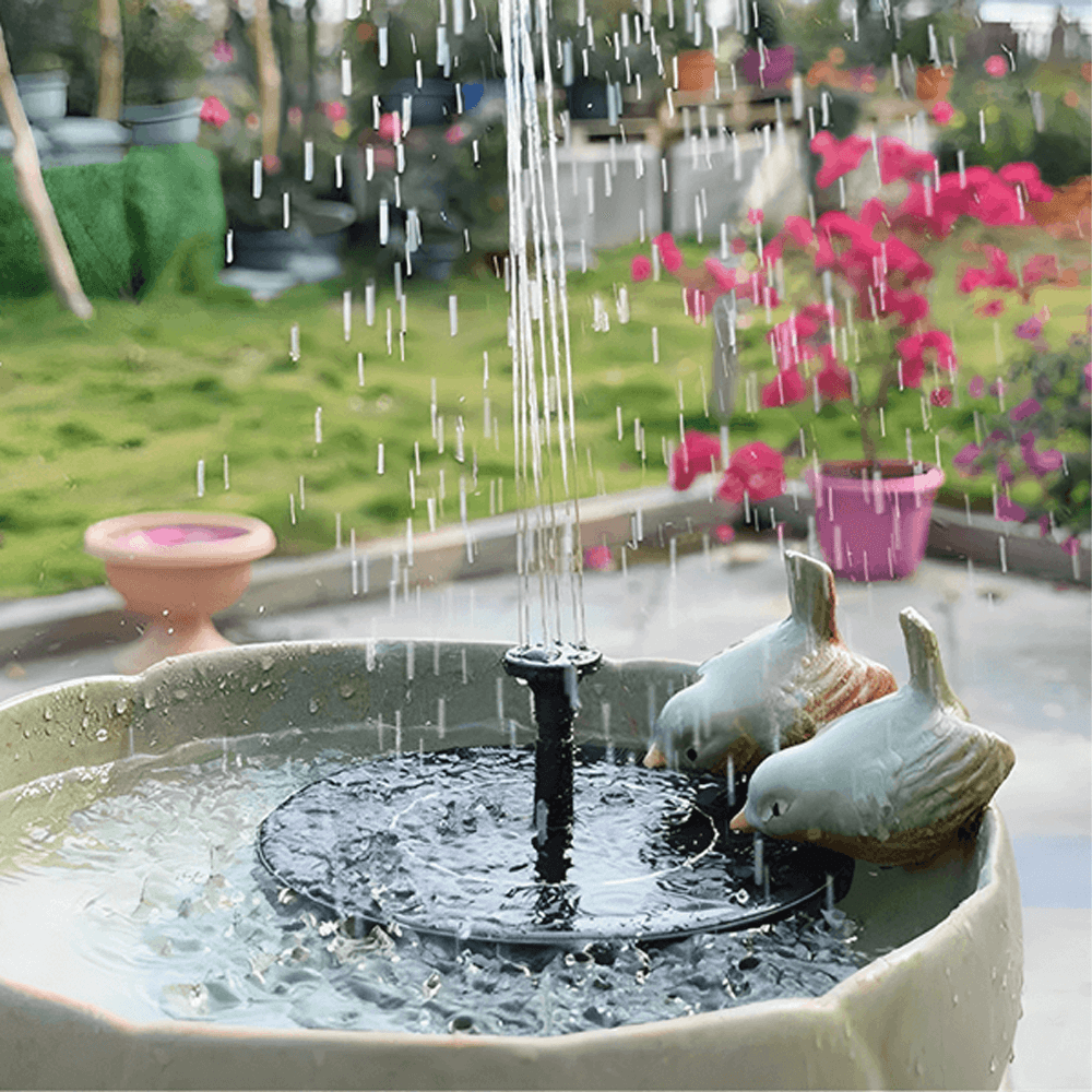 Efficient Solar Garden Fountain | Eco Friendly Waterfall Fountain For Outdoors | 4 Mode Mini Solar Fountain Efficient Solar Garden Fountain | Eco Friendly Waterfall Fountain For Outdoors | 4 Mode Mini Solar Fountain