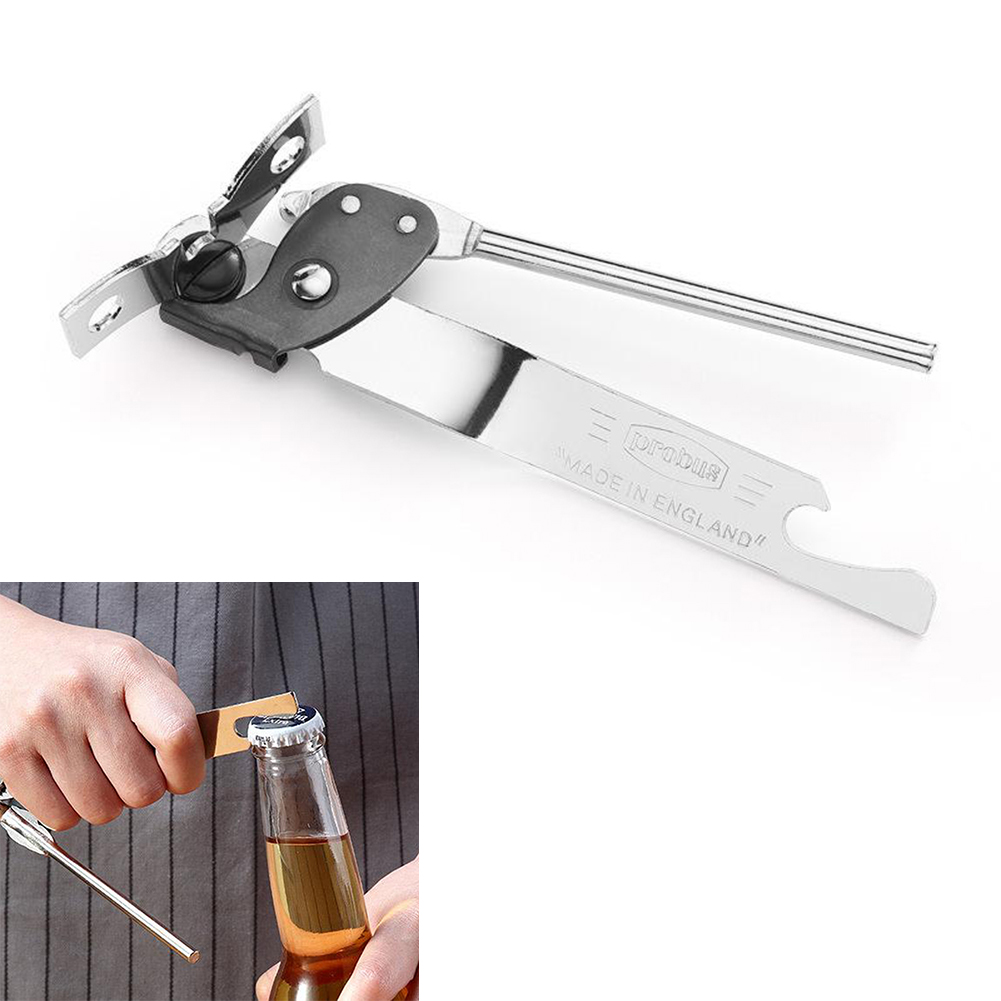 Stainless Steel Manual Can Opener Set: Kitchen Gadgets For Weak Hands 1