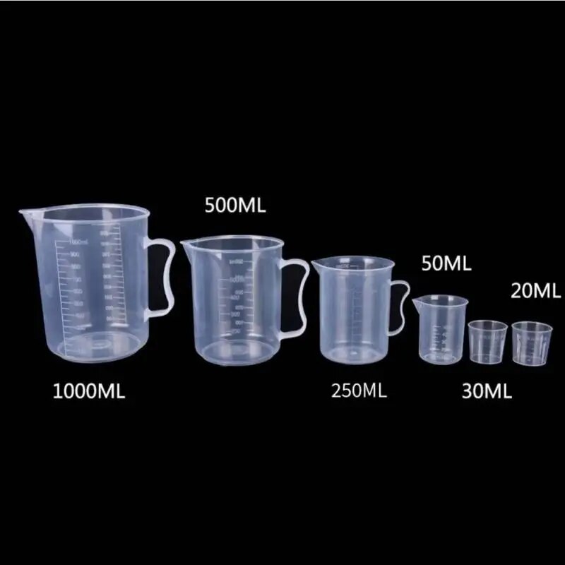 2Pcs Liquid Graduated Measuring Cups Set Household Kitchen & Lab Supplies 2pcs 250ml